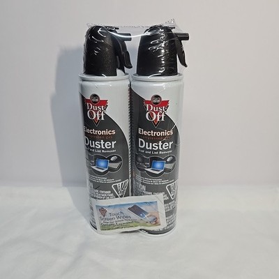2 PK Compressed Air Duster 10oz ea Falcon Dust-Off Spray Cleaner for Electronic