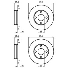 Disque de frein Audi CABRIOLET