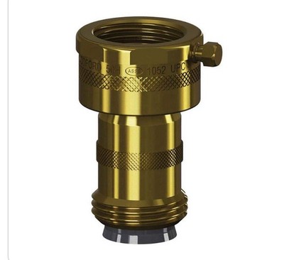Add-On 3/4 In. Hose Thread Brass Double-Check Backflow Preventer