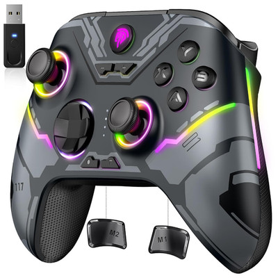 Wireless Gaming Controller RGB Bluetooth PC Switch Handy Tablet