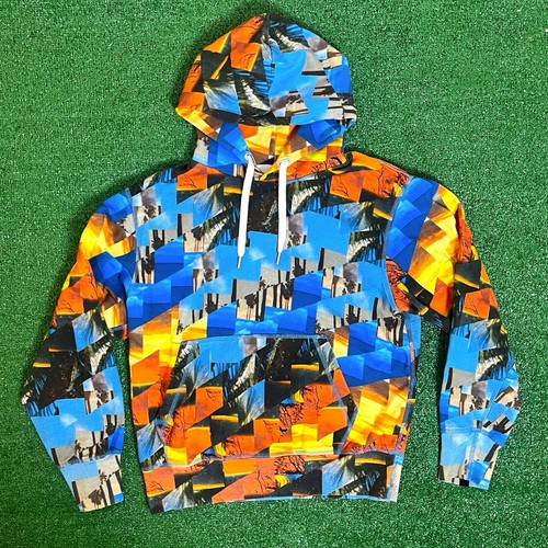 Rag & Bone Men's Damon Beach Photo Graphic Print Pullover Hoodie Size Medium