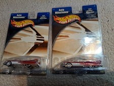 2 Hot Wheels 1959 Cadillac Convertible Auto Milestones Car 1/64 New Real Riders