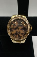 Women's Michael Kors Tortoise Dial Gold Tone Stainless Steel 47mm Watch 158.4g