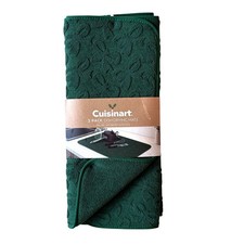 NEW Cuisinart Dish Drying Mats Green Bows XL 20x26 Set of 2 Coquette Holiday