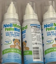 NeilMed PediaMist Saline Spray 75ml (3 Pack) New EXP 10/2028