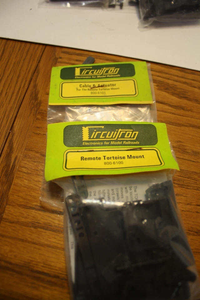 NIB Three Sets of 2 Piece Circuitron Remote Tortoise Mounts Cable and Actuator - Image 2 of 4