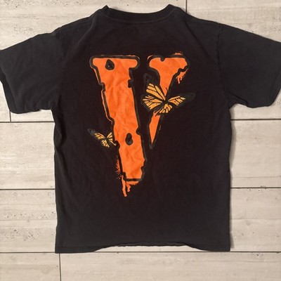 VLONE x Juice Wrld Legends Never Die T-Shirt Sz M  Black Orange Tee