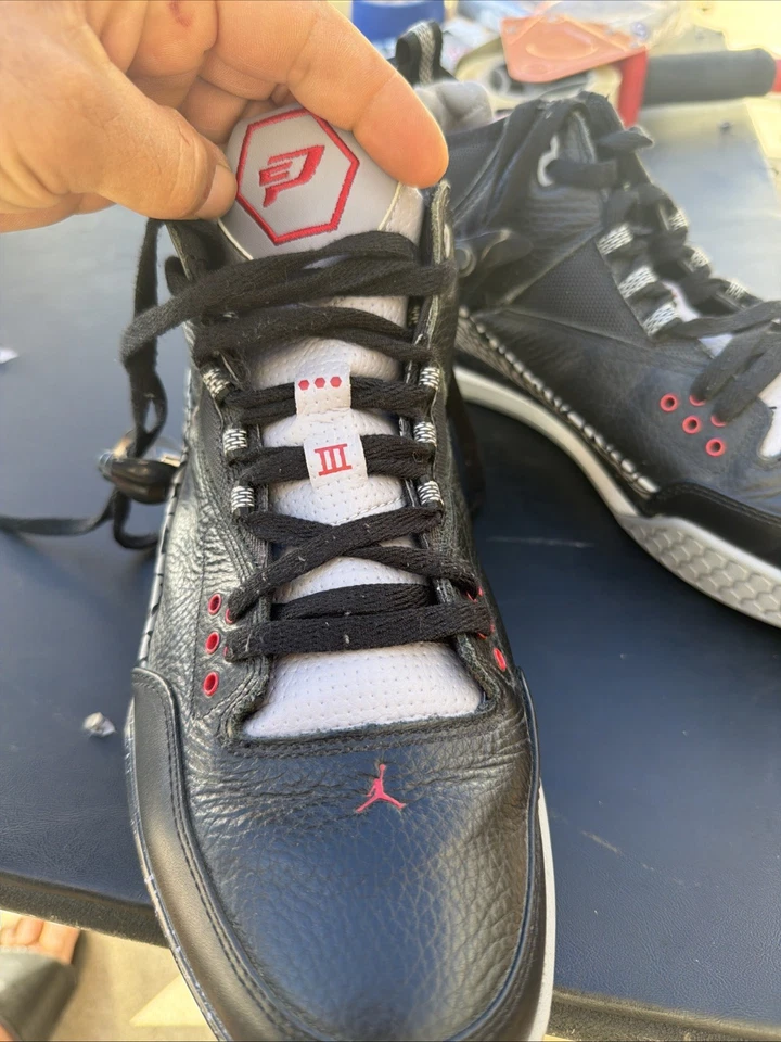 Nike Air Jordan CP3 III Chris Paul Tribute Negro Cemento Elefante Hombres Talla 11 Foto 3 de 4