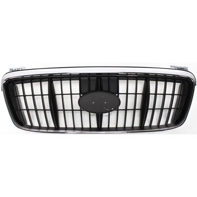 Grille For 2001-2003 Hyundai Elantra Chrome Shell and Insert 4-Door Sedan