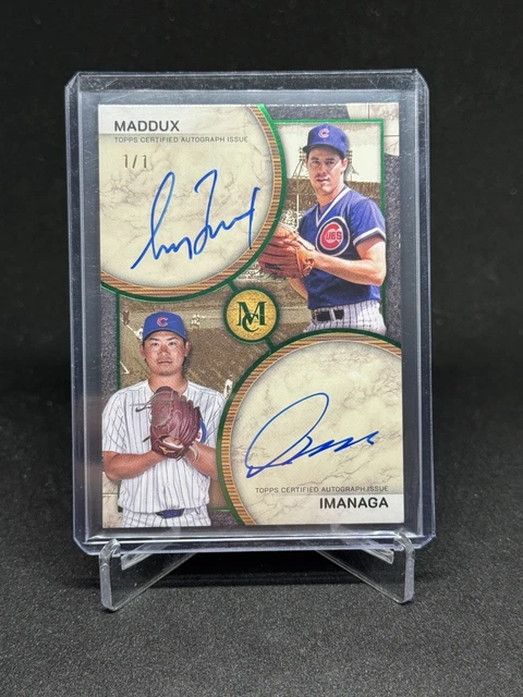 2025 Museum Collection Greg Maddux Shota Imanaga Cubs Dual Auto Emerald 1/1