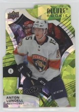2021-22 Upper Deck Allure Rookies Green Rainbow Die-Cut 53/99 Anton Lundell 0i6