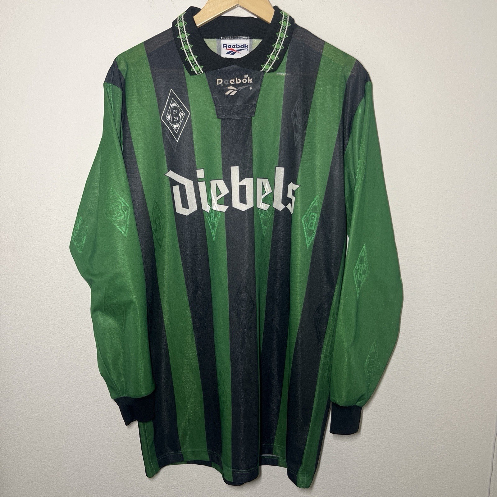 Borussia Monchengladbach 1995-1996 Away Long Sleeve Jersey | Vintage Soccer M