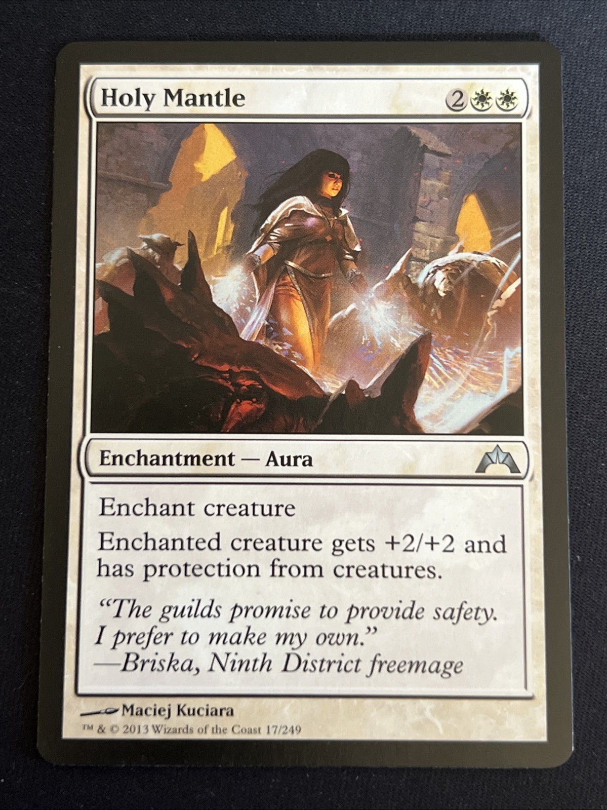 1x Holy Mantle (17) Gatecrash LP MTG Magic the Gathering x1 MKE