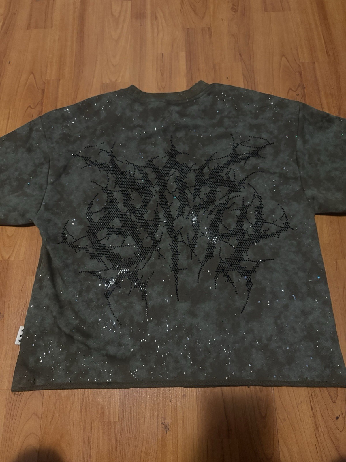 Streetwear Stussy Crown Tee Unisex Black image 2