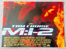 Mission Impossible 2 MI2 Cinema Movie Mini Quad Poster 16&rdquo; x 12&rdquo; - Free Tube P&P