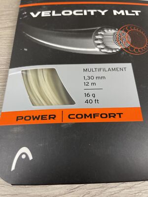 Head Velocity MLT 1.30/ 16G Natural - Tennis Racket String