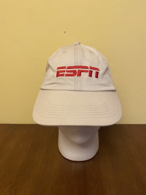 Espn Hat Design ESPN Beige Hat Dad Cap - Embroidered Logo Adjustable - K Products Made ...