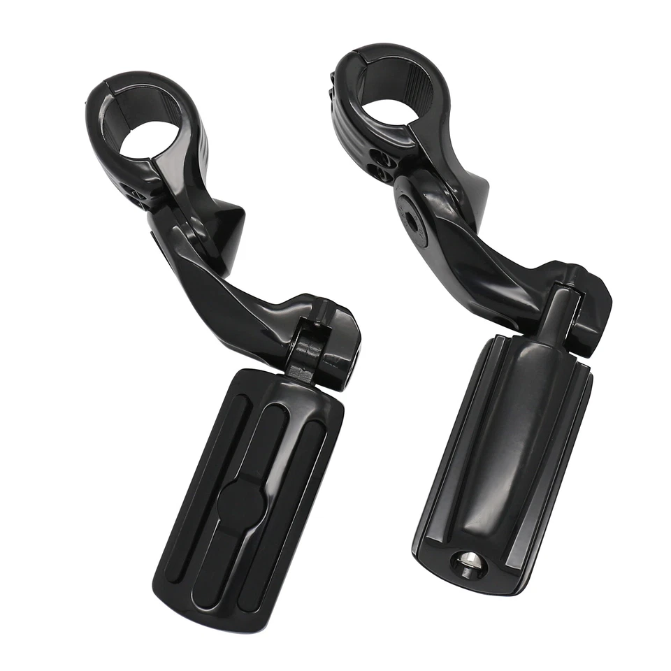 Barras de motor de 1,25" 32 mm carretera clavijas de pie negras pedal para modelo Indian Dark Horse Foto 4 de 4