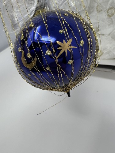1994 CHRISTOPHER RADKO 10" Wire Wrap Reflector STARBUCK SANTA Exclusive IN BOX - Picture 11 of 16