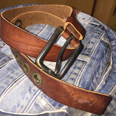 diesel leather belt