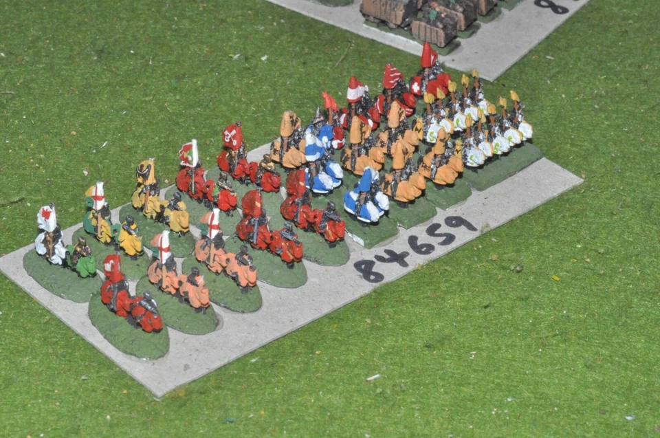6mm medieval / generic - mixed knights 52 figs - cav (84659) - Image 2 of 2