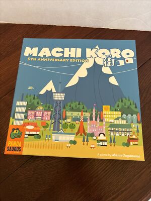 Machi Koro: 5th Anniversary Edition Board Game Pandasaurus - Complete