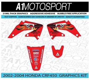 Honda CR125/250 Woody Factory HRC Team Graphics 2002-2013 21milThick Laminated