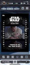 Topps Star Wars Digital Card Trader Color Film Quote Fridays Obi-Wan Insert