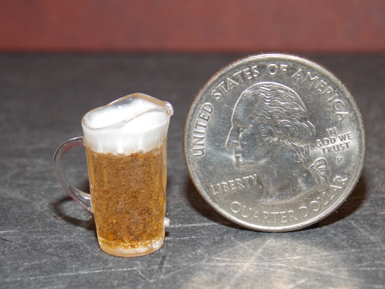 Mini Pitcher Bar Dollhouse Miniature Beer Pitcher for Bar 1:12 one inch scale E52 Dollys ...