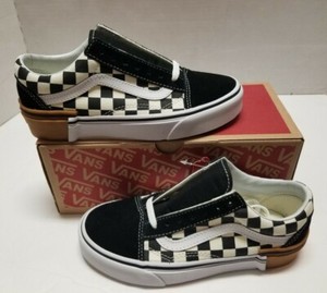 vans old skool gum block checkerboard