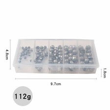 100 Teile Angeln Sinker Set Split Blei Shot Sinker Rund Biss Blei Gewicht Tackle