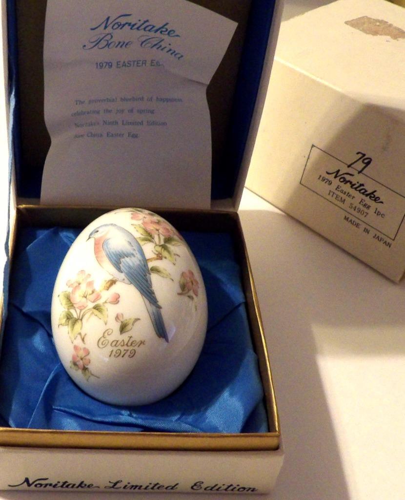 Noritake Bone China EASTER EGG Bird 1979 Ninth Edition Limited