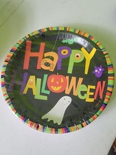 Happy Halloween Set Of 20 Plates NIP New Made In USA