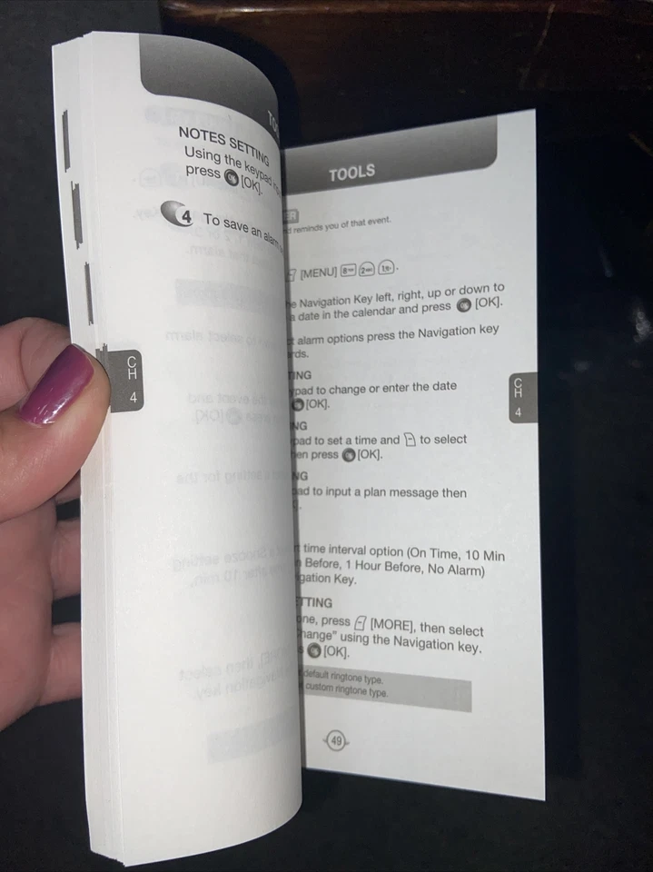 User Guide Manual Virgin Mobile Audiovox Vox CDM 8610 Cell Phone Book White New - Image 4 of 4