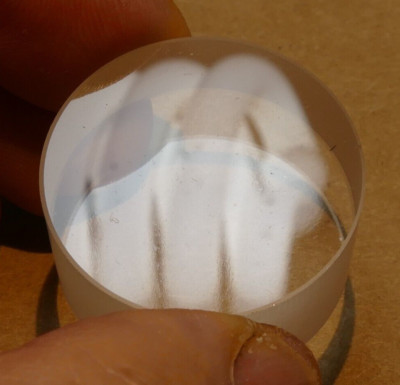 Quartz Optical Flat PP : 1.25'' Diameter 5/8'' thick 1/4 Wave Ibid  16X32mm