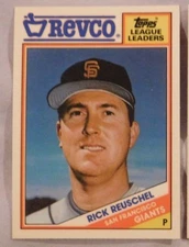  (2)  1988 Topps Revco League Leaders Rick Reuschel Giants Baseball Card 