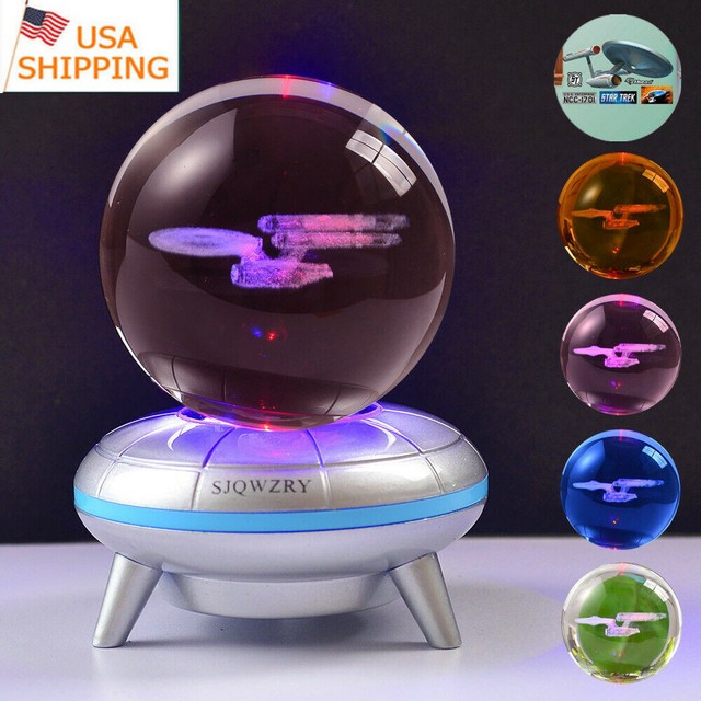 Novelty 3d Star Trek Decor Bulbing Night Light Lamp Gadget Led