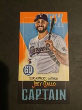 2021 Gypsy Queen Baseball Joey Gallo Captain Insert Texas Rangers LOOK/READ