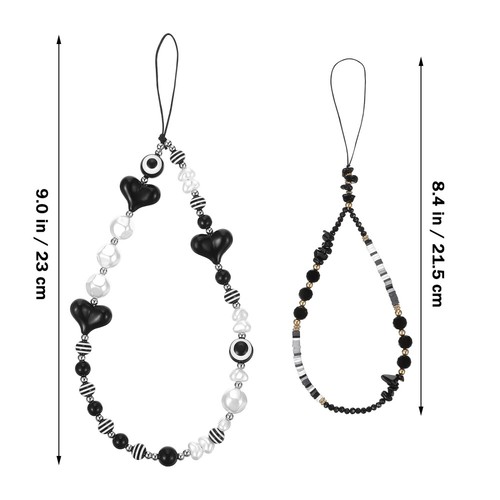 5 Count Handy Kette Perlenbesetztes Handy-Schlüsselband Lanyard Für Telefon - 第 3/12 張圖片