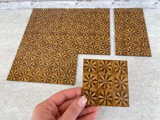 Dolls House Parquet Floor Miniature 1:12 Flooring Dollhouse Accessories 9PCS