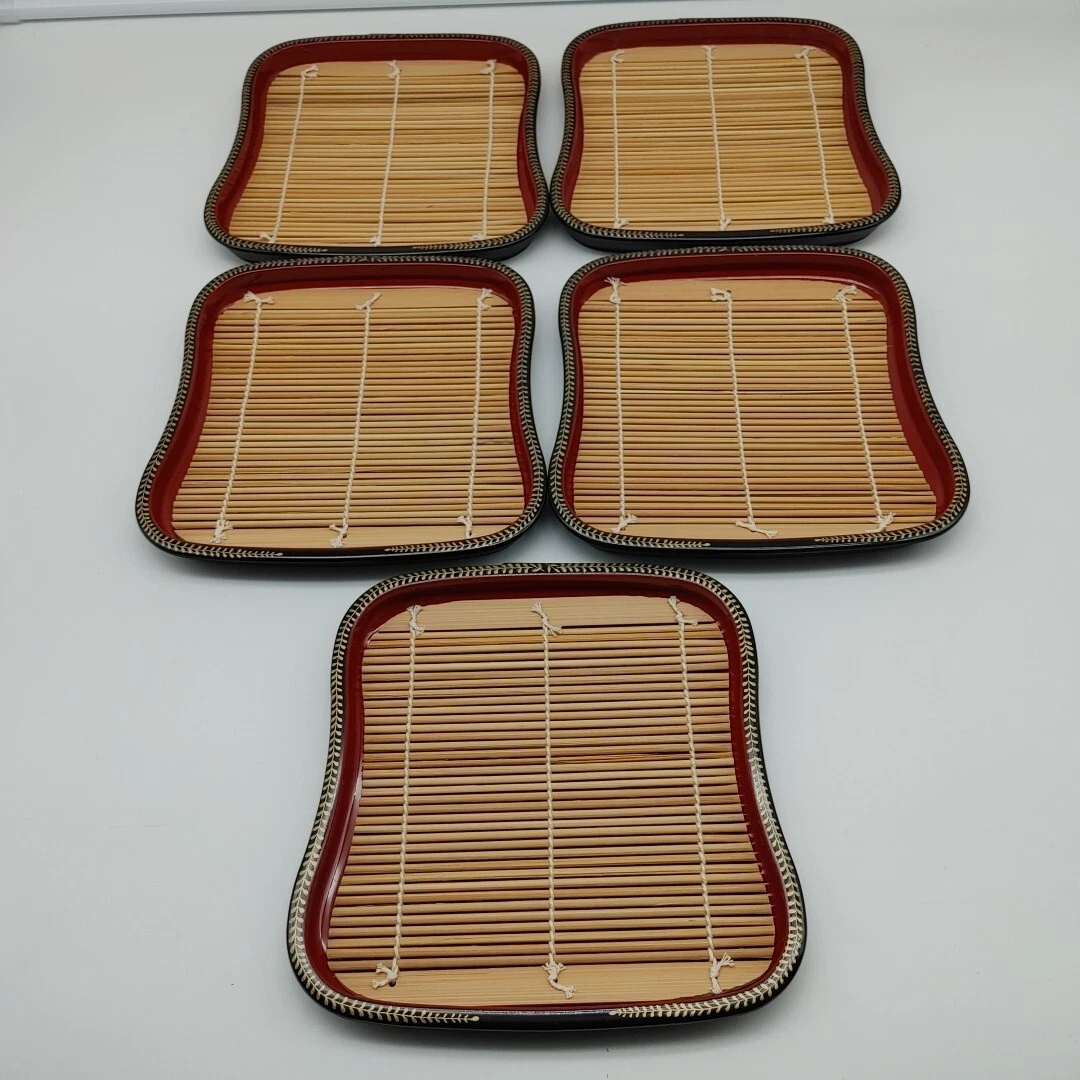 Japanese Sushi Mat Serving Trays Lot Of 5
Opens in a new window or tab