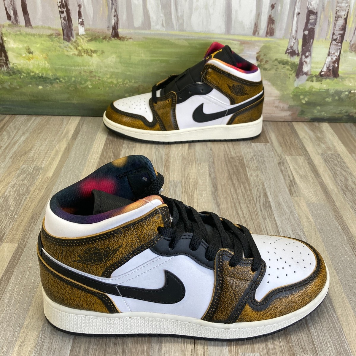Nike Air Jordan 1 Mid SE (GS) Wear Away DQ8418-071 Size 5Y