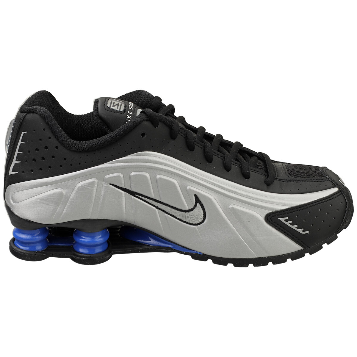 Nike Shox R4 Womens Fashion Sneakers in Black Silver - 8 US | eBay