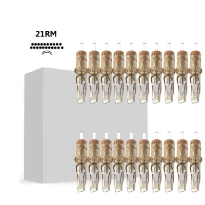 CHUSE Tattoo Nadeln 21RM 20pcs Steril Einweg Nadel Cartridge Needles Round Magnum 0.35