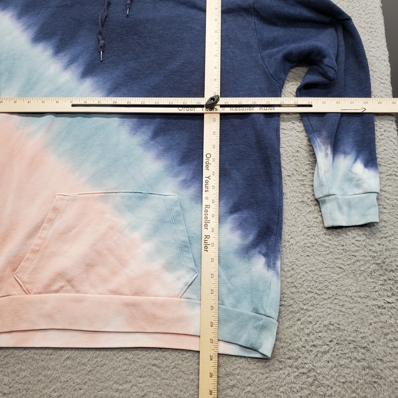 UNDERCOVER Felpa ROSA Victoria's Secret con cappuccio donna media multi tie dye manica lunga coulisse