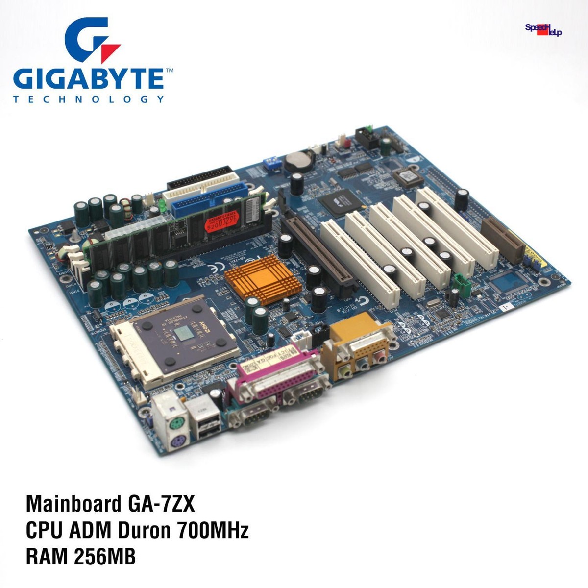 GIGABYTE GA-7ZX Motherboard Computer With CPU AMD DURON GIGABYTE GA-7ZX Motherboard Computer With CPU AMD DURON