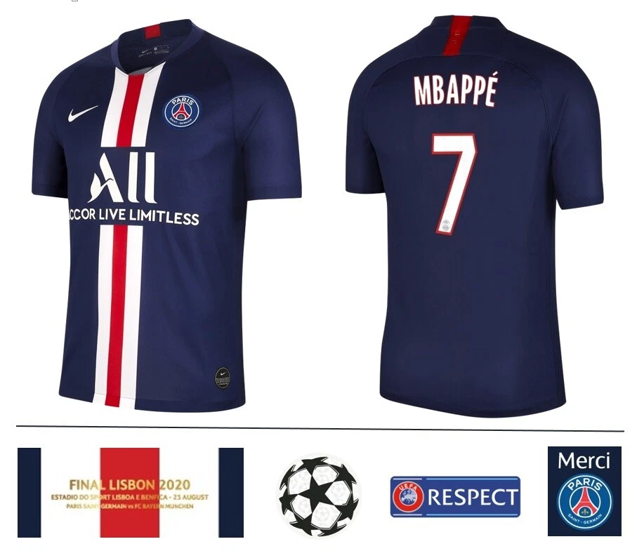Maillot Nike Paris Saint Germain Ligue des Champions Finale Lisbonne 2020 PSG Mb