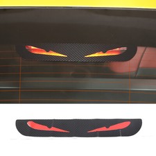 Calcomanías de vinilo de luz de freno alta trasera de coche con aspecto de carbono para Toyota Supra A90 2019-24