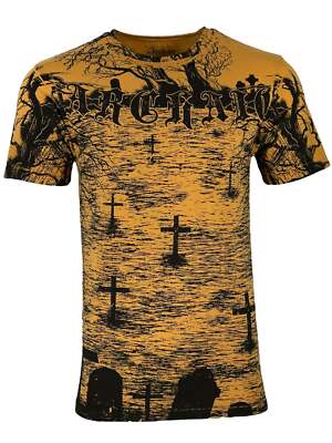 Archaic by Affliction Men's T-Shirt The Crypt Keeper Biker S-2XL