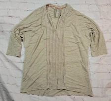 Anthropologie Dolan Blouse Sz Small Pleat Line Front Panel Shirt Tee Drop Sleeve
